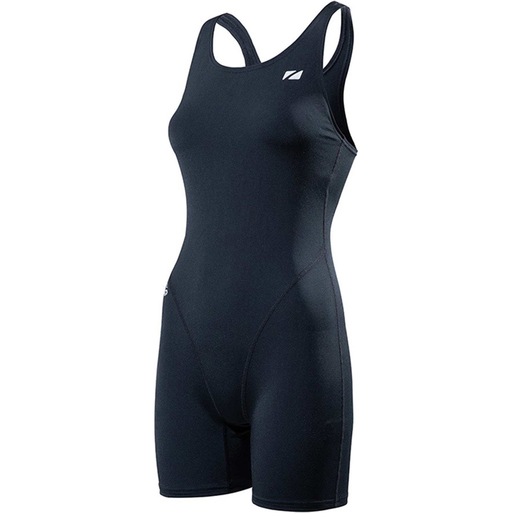 2025 ZONE3 Dames OWS Renew Korte Benen Kneeskin Swim Costume SW22WOWSK101 - Black